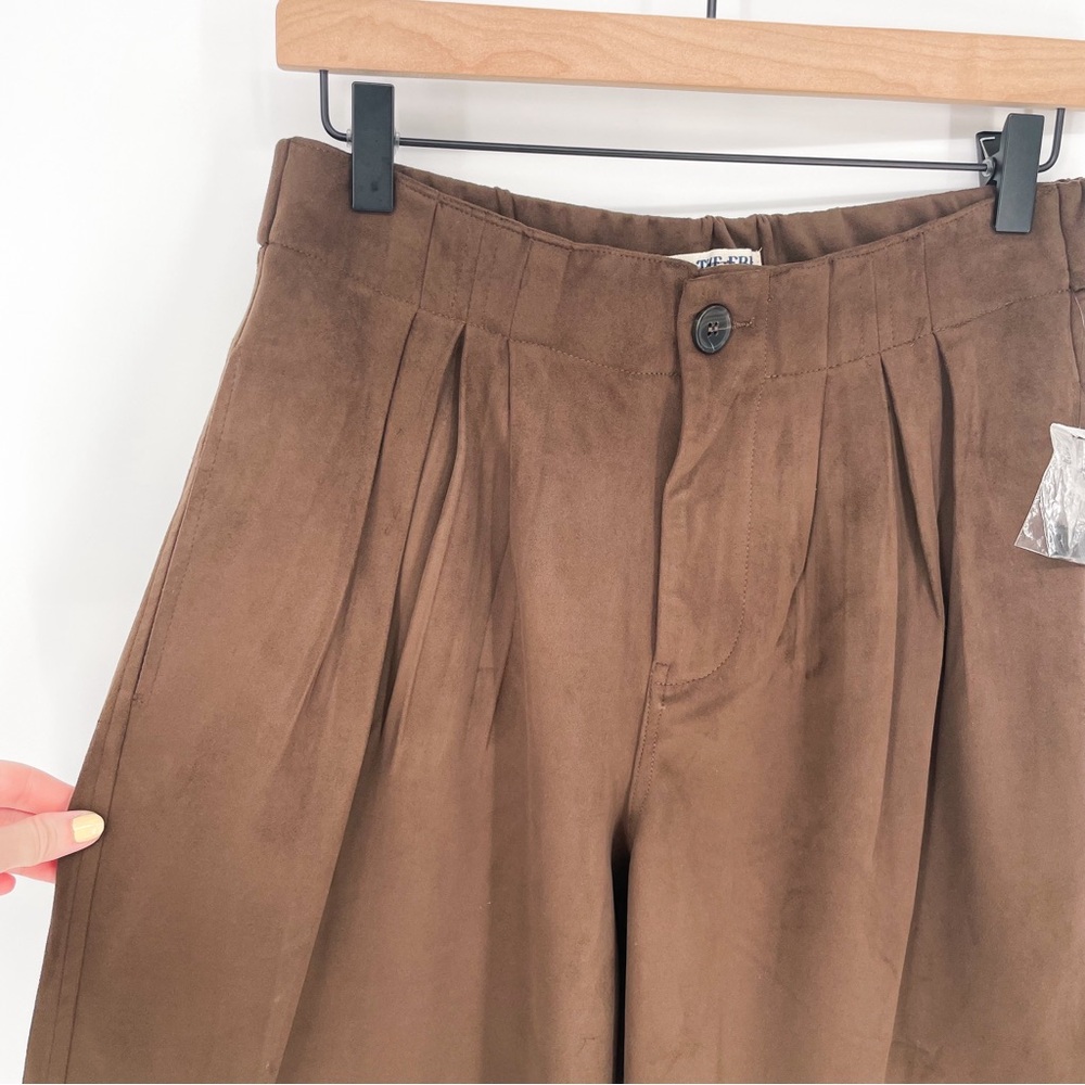 NWOT We The Free Straight On Suede Shorts Brown XS - Picture 3 of 11